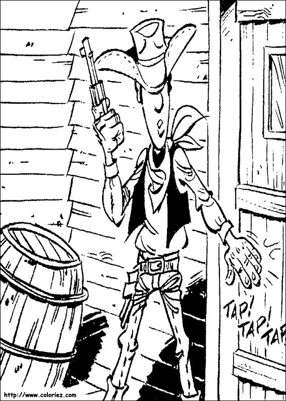 Lucky Luke coloring picture